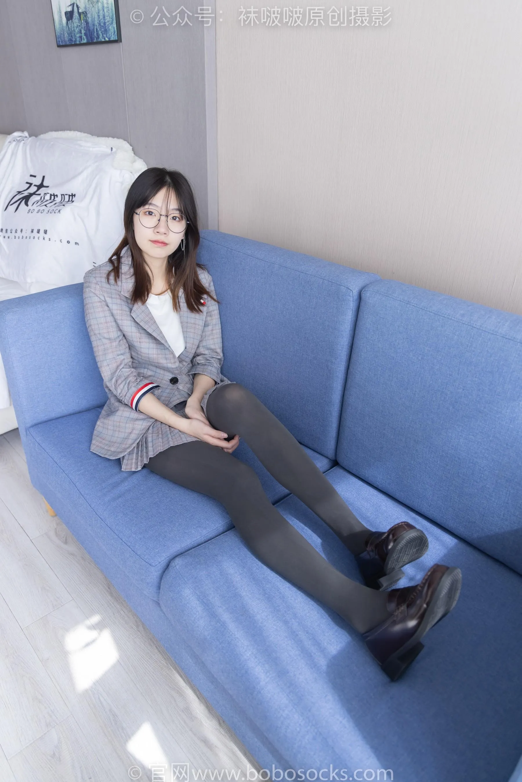 [BoBoSocks袜啵啵]NO.210 小甜豆-皮鞋、厚灰丝、ol装 [87P]插图8